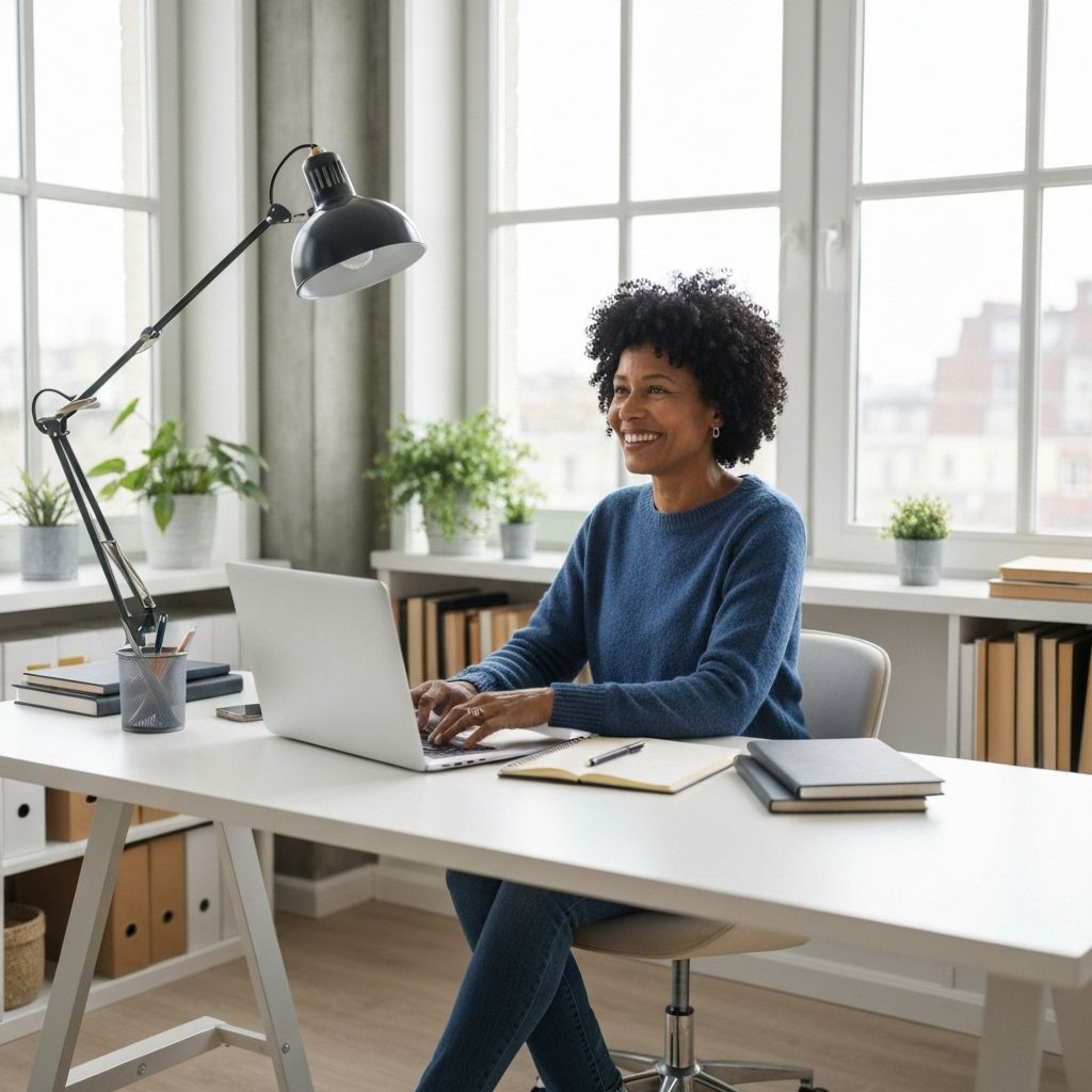 Freelance heureuse avec Fineo